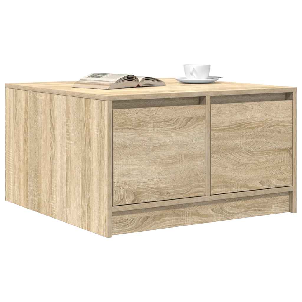 vidaXL Couchtisch mit Schubladen Sonoma-Eiche 70,5x70x40 cm