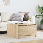 vidaXL Couchtisch mit Schubladen Sonoma-Eiche 70,5x70x40 cm