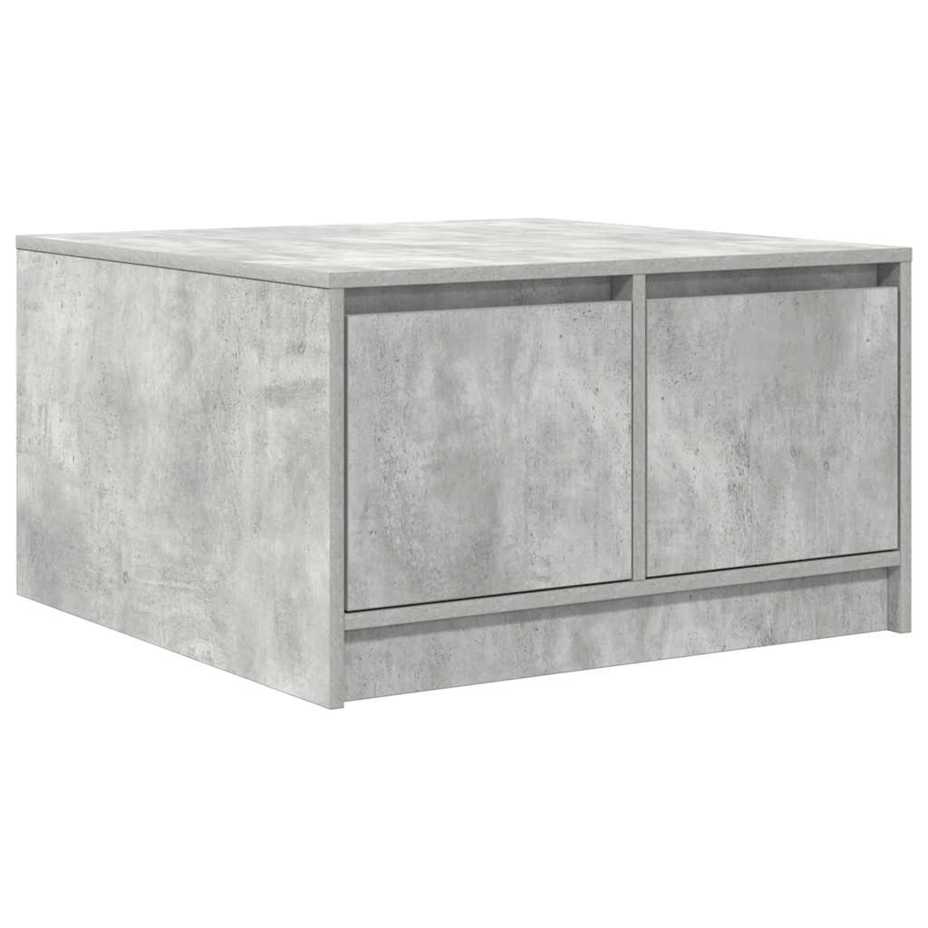 vidaXL Couchtisch mit Schubladen Betongrau 70,5x70x40 cm