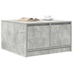 vidaXL Couchtisch mit Schubladen Betongrau 70,5x70x40 cm