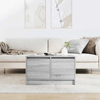 vidaXL Couchtisch mit Schubladen Grau Sonoma 70,5x70x40 cm