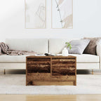 vidaXL Couchtisch mit Schubladen Altholz-Optik 70,5x70x40 cm
