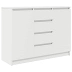 vidaXL Sideboard mit Schubladen Weiß 100,5x35x76 cm Holzwerkstoff