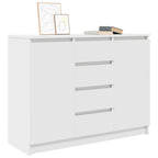 vidaXL Sideboard mit Schubladen Weiß 100,5x35x76 cm Holzwerkstoff