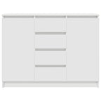 vidaXL Sideboard mit Schubladen Weiß 100,5x35x76 cm Holzwerkstoff