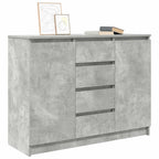 vidaXL Sideboard mit Schubladen Betongrau 100,5x35x76 cm Holzwerkstoff