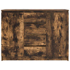 vidaXL Sideboard mit Schubladen Räuchereiche 100,5x35x76 cm