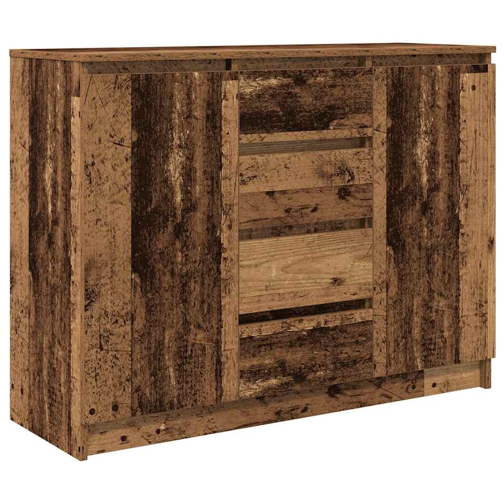 vidaXL Sideboard mit Schubladen Altholz-Optik 100,5x35x76 cm
