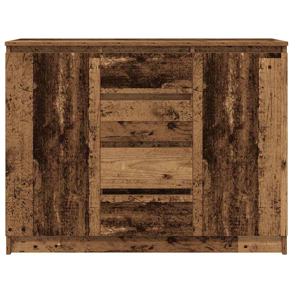 vidaXL Sideboard mit Schubladen Altholz-Optik 100,5x35x76 cm