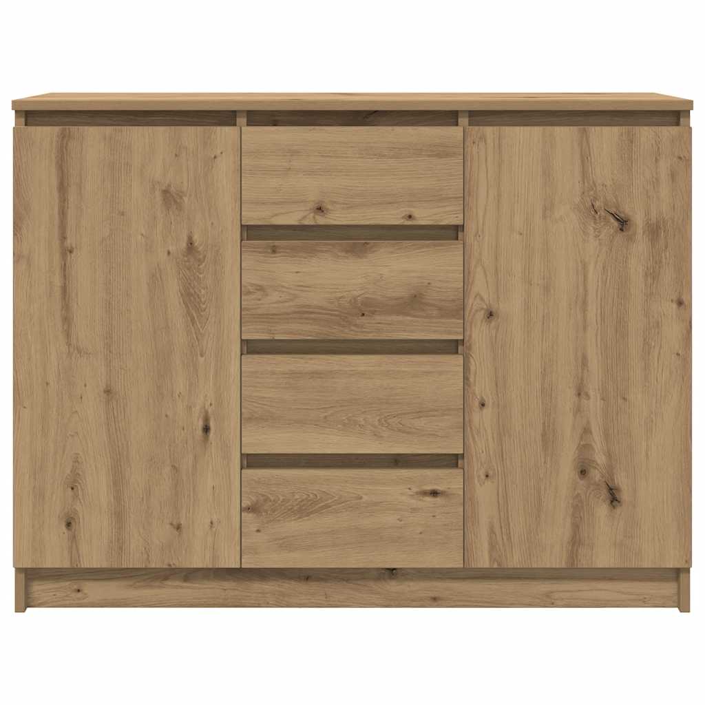 vidaXL Sideboard mit Schubladen Artisan-Eiche 100,5x35x76 cm