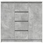 vidaXL Sideboard mit Schubladen Betongrau 100,5x35x98,5 cm