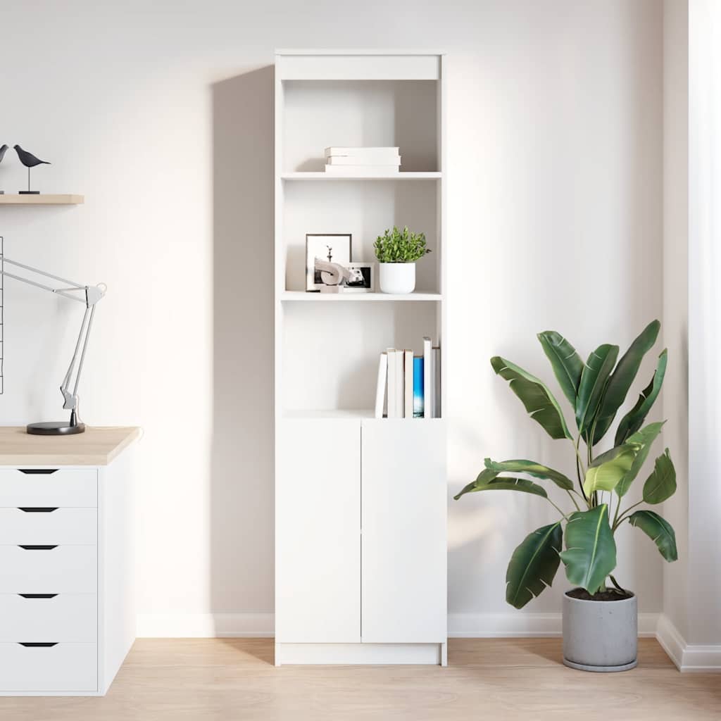 vidaXL Highboard Weiß 50x35x180 cm Holzwerkstoff