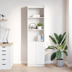vidaXL Highboard Weiß 50x35x180 cm Holzwerkstoff