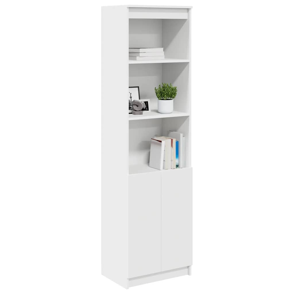 vidaXL Highboard Weiß 50x35x180 cm Holzwerkstoff
