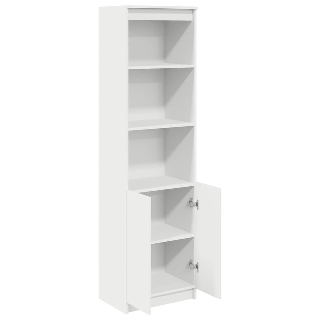 vidaXL Highboard Weiß 50x35x180 cm Holzwerkstoff