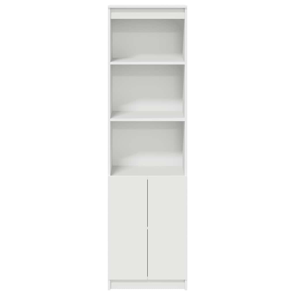 vidaXL Highboard Weiß 50x35x180 cm Holzwerkstoff