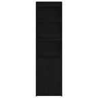 vidaXL Highboard Schwarz Eichen-Optik 50x35x180 cm Holzwerkstoff