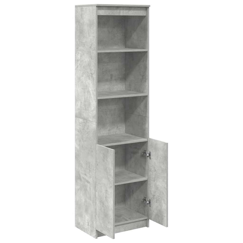 vidaXL Highboard Betongrau 50x35x180 cm Holzwerkstoff