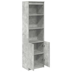 vidaXL Highboard Betongrau 50x35x180 cm Holzwerkstoff