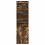 vidaXL Highboard Räuchereiche 50x35x180 cm Holzwerkstoff