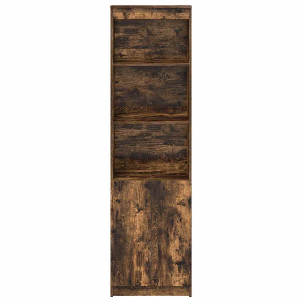 vidaXL Highboard Räuchereiche 50x35x180 cm Holzwerkstoff