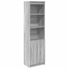 vidaXL Highboard Grau Sonoma 50x35x180 cm Holzwerkstoff