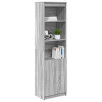 vidaXL Highboard Grau Sonoma 50x35x180 cm Holzwerkstoff