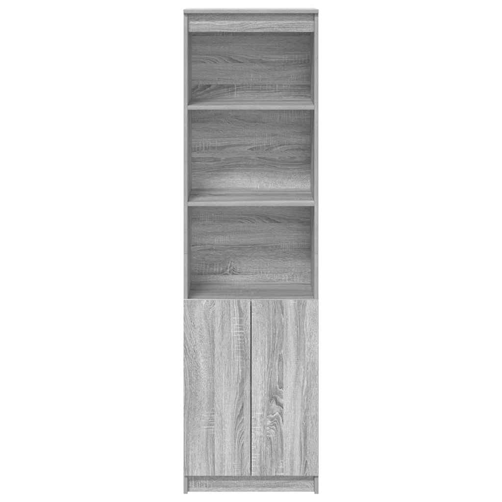 vidaXL Highboard Grau Sonoma 50x35x180 cm Holzwerkstoff
