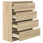 vidaXL Sideboard Sonoma-Eiche 80x35x99 cm Holzwerkstoff