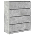 vidaXL Sideboard Betongrau 80x35x99 cm Holzwerkstoff