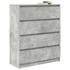 vidaXL Sideboard Betongrau 80x35x99 cm Holzwerkstoff