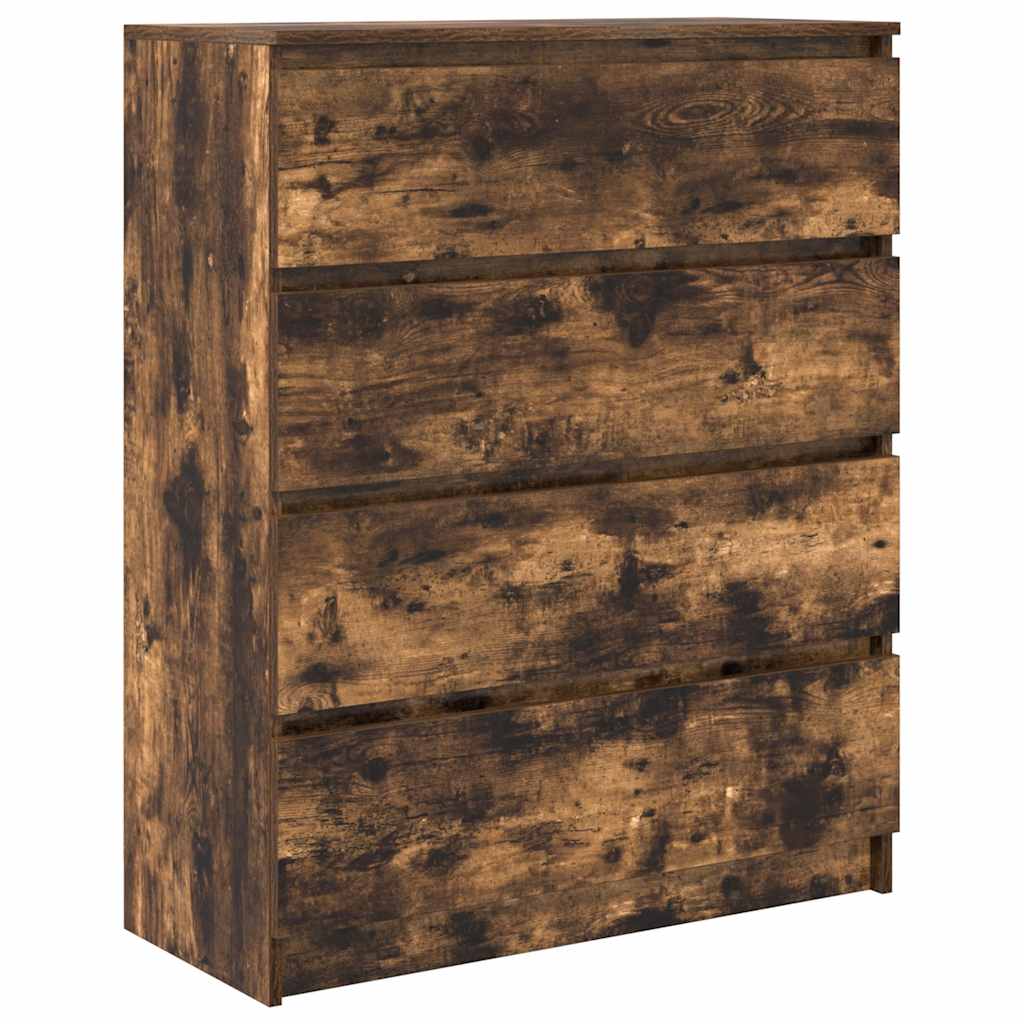 vidaXL Sideboard Räuchereiche 80x35x99 cm Holzwerkstoff