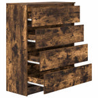 vidaXL Sideboard Räuchereiche 80x35x99 cm Holzwerkstoff