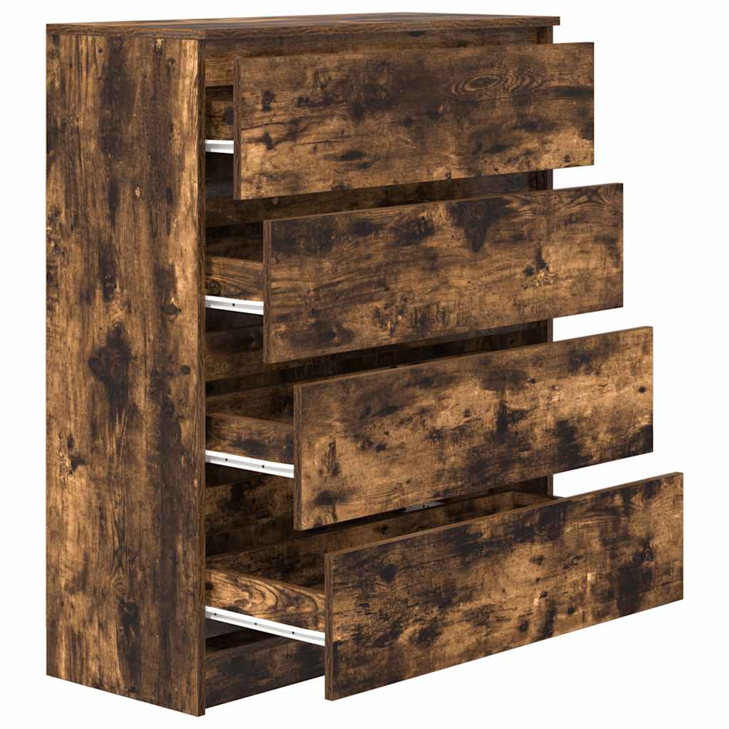 vidaXL Sideboard Räuchereiche 80x35x99 cm Holzwerkstoff