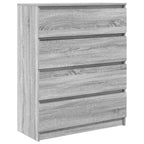 vidaXL Sideboard Grau Sonoma 80x35x99 cm Holzwerkstoff
