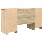 vidaXL Schreibtisch Sonoma-Eiche 140 x 49 x 76 cm Holzwerkstoff