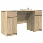 vidaXL Schreibtisch Sonoma-Eiche 140 x 49 x 76 cm Holzwerkstoff
