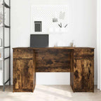 vidaXL Schreibtisch Räuchereiche 140 x 49 x 76 cm Holzwerkstoff