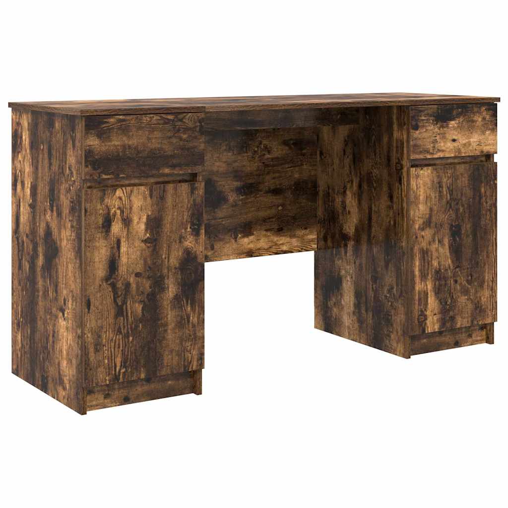 vidaXL Schreibtisch Räuchereiche 140 x 49 x 76 cm Holzwerkstoff