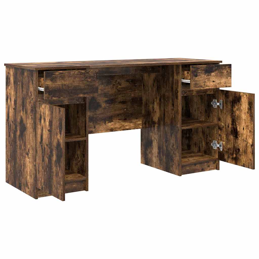 vidaXL Schreibtisch Räuchereiche 140 x 49 x 76 cm Holzwerkstoff