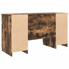 vidaXL Schreibtisch Räuchereiche 140 x 49 x 76 cm Holzwerkstoff