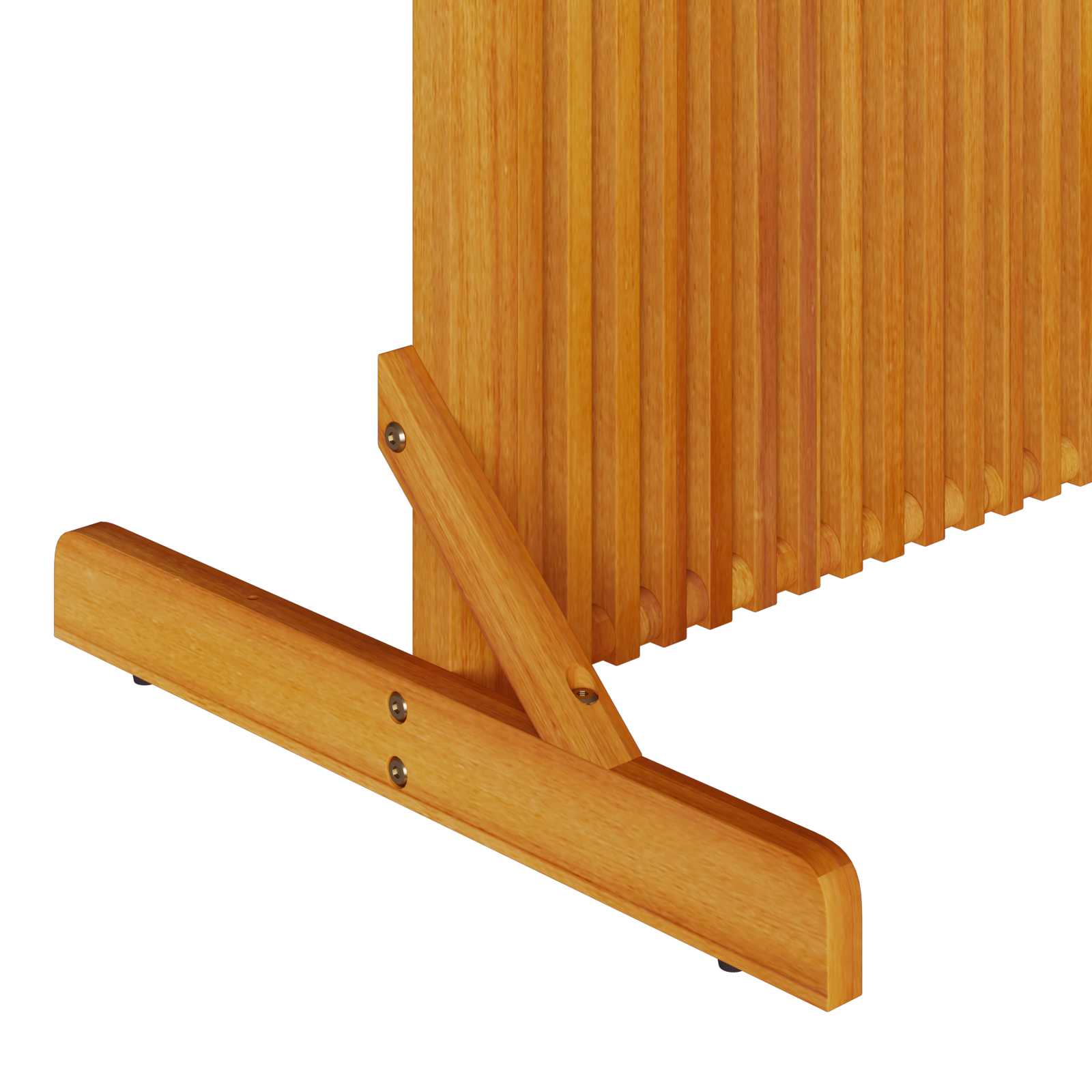 vidaXL Sichtschutz Braun 79,5 x 50 x 110 cm Massivholz Akazie