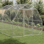 vidaXL Hühnerstall 2,5x4x2,25 m Verzinkter Stahl