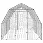 vidaXL Hühnerstall 2,5x4x2,25 m Verzinkter Stahl