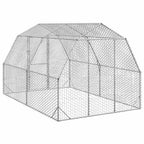 vidaXL Hühnerstall 2,5x4x2,25 m Verzinkter Stahl
