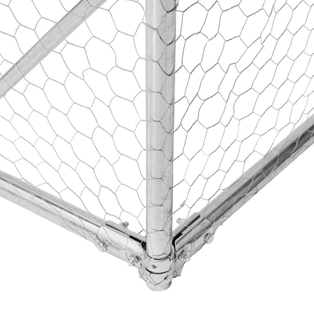 vidaXL Hühnerstall 2,5x4x2,25 m Verzinkter Stahl