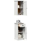 vidaXL Badezimmerschrank VIGO 2 pcs Weiß und Antikweiß 37 x 34 x 80 cm