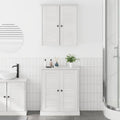 vidaXL Badezimmermöbel-Set 2 pcs Weiß und Antikweiß 67,5 x 34 x 80 cm