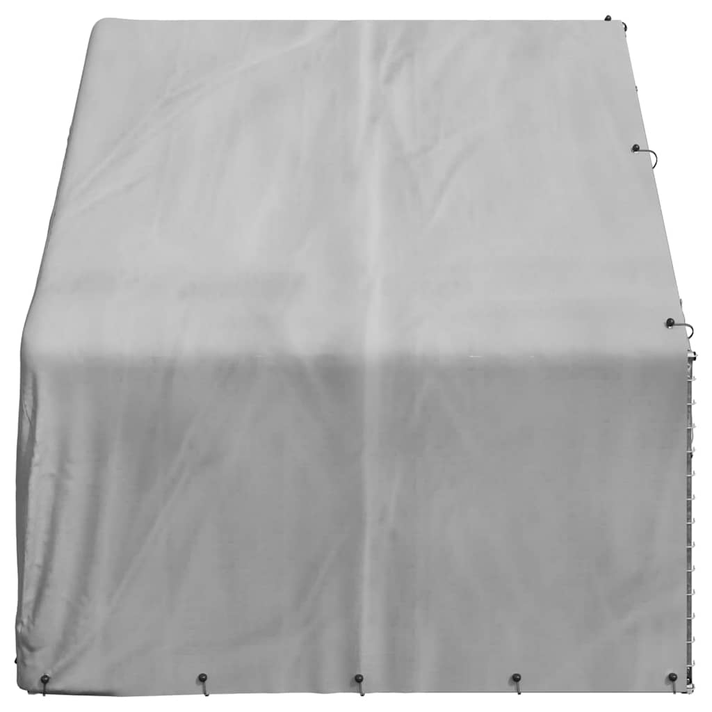 vidaXL Outdoor-Hundezwinger mit Abdeckung 3x2x1,9 m Verzinkter Stahl