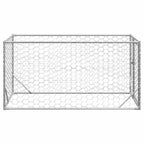 vidaXL Outdoor-Hundezwinger mit Tür 2x1x1 m Verzinkter Stahl